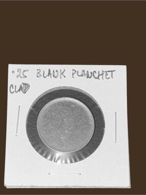 Blank Planchet Quarter Error Coin